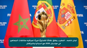 لجان خاصة.. المغرب يطلق نظامًا قضائيًا فريدًا لمراقبة مخالفات الجماهير في مونديال 2030 مع إسبانيا والبرتغال